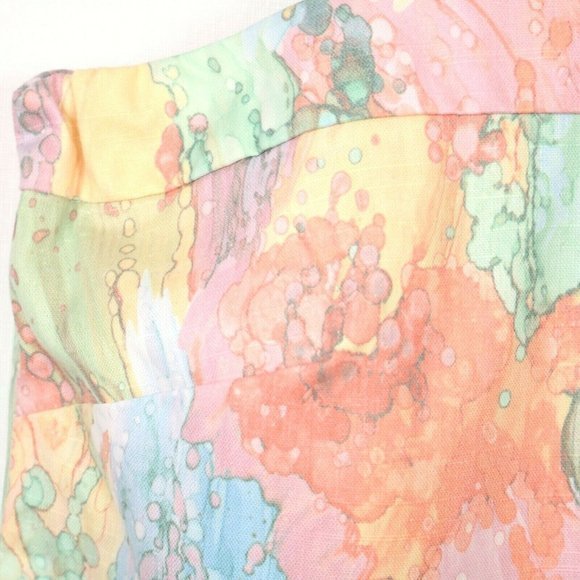 Patchington Tank Top Shirt Pink Blue Green Pastel Watercolors 16 - Picture 9 of 11